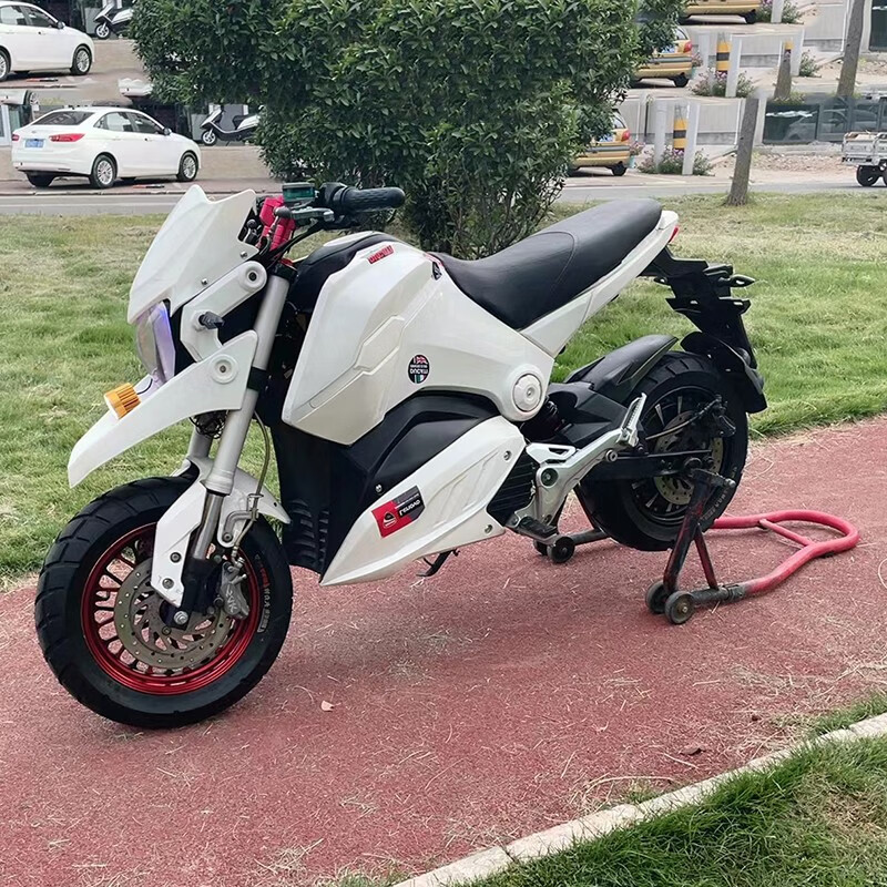 特价款小猴子电摩电动车摩托车m3m5成人72v高速大功率96v电瓶车 蓝白