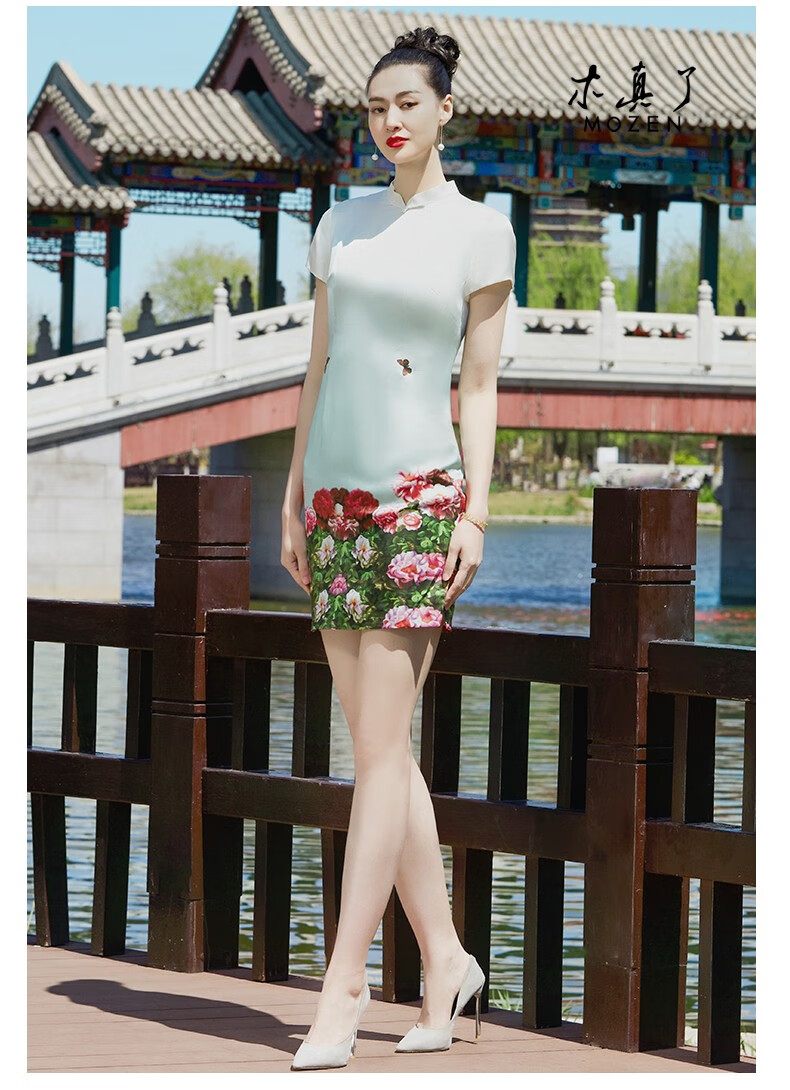 【夏季上新】木真了旗袍中国风民族风改良夏女礼服旗袍979 04色 m