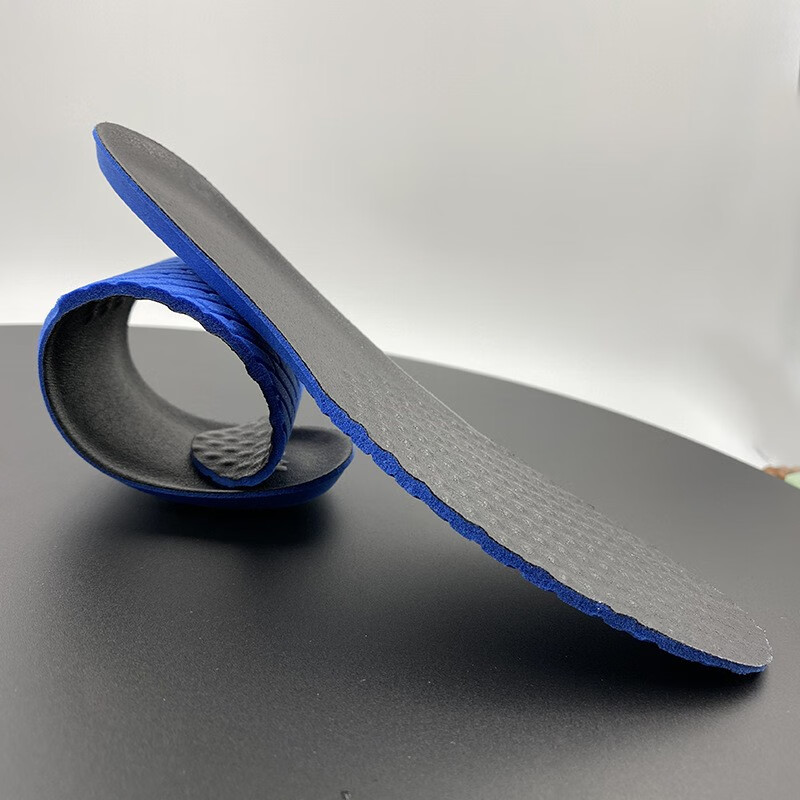 男女超纤皮鞋垫吸汗透气防臭减震大力绵运动休闲烫底成型鞋垫银色39