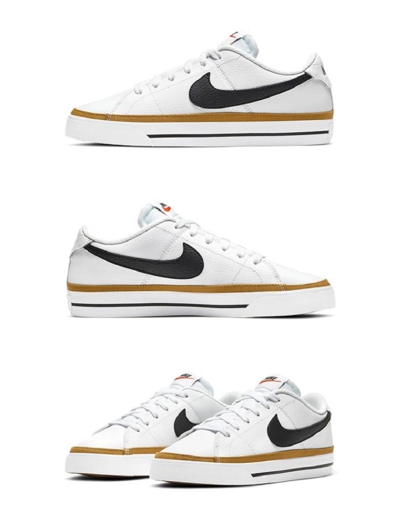 nike耐克女鞋courtlegacy黑白经典低帮简约板鞋耐磨防滑减震休闲鞋cu