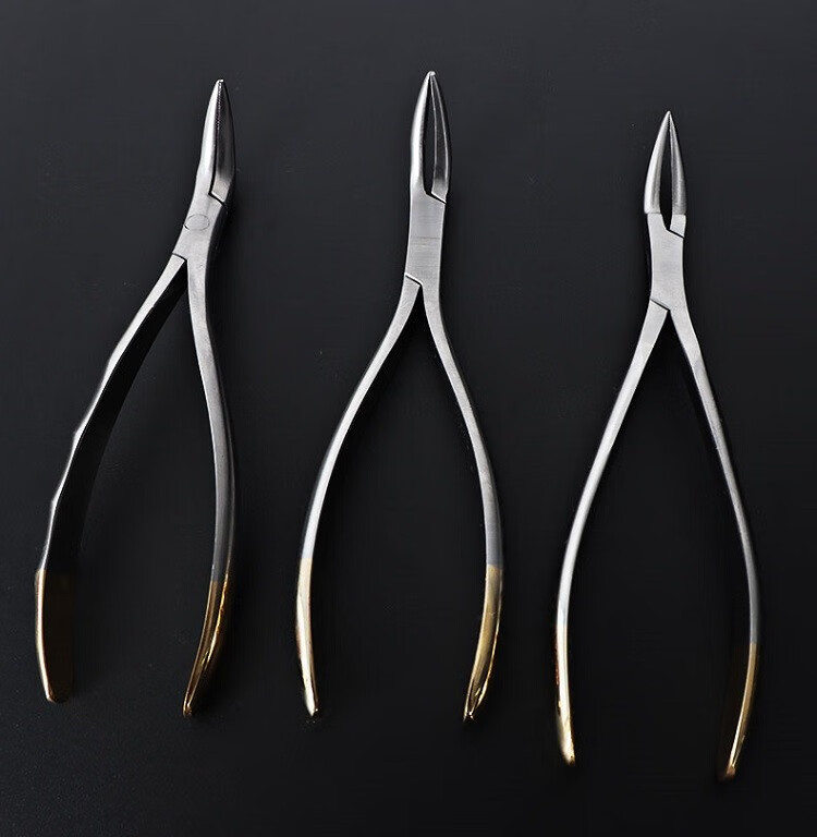 牙科成人儿童拔牙钳口拔牙钳子乳牙家用残根钳牙钳 残根钳配止血海绵