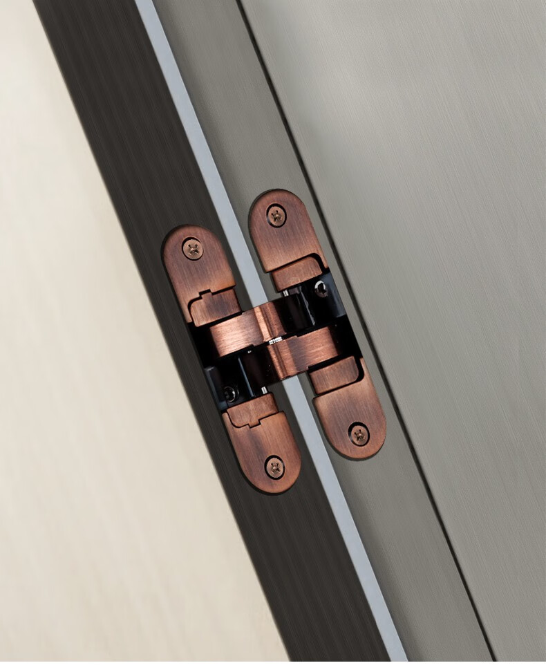 哥爵士隐形门合页三维可调暗铰链折叠门暗藏隐藏式房门十字铰链小号青