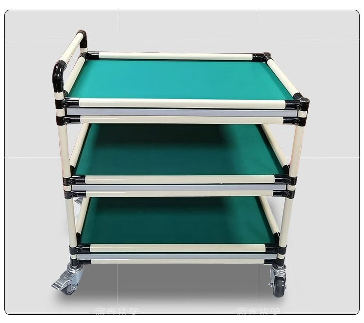 防静电车间周转车物料架精益管小推车实验室移动工作台线棒手推车 500