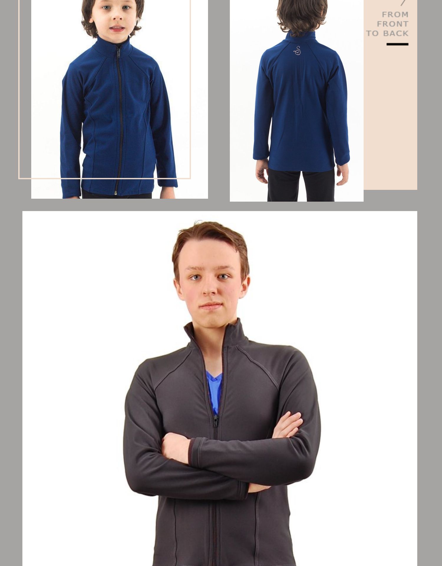 【补给者】sagester意大利 花样滑冰训练服滑冰夹克运动上衣男249