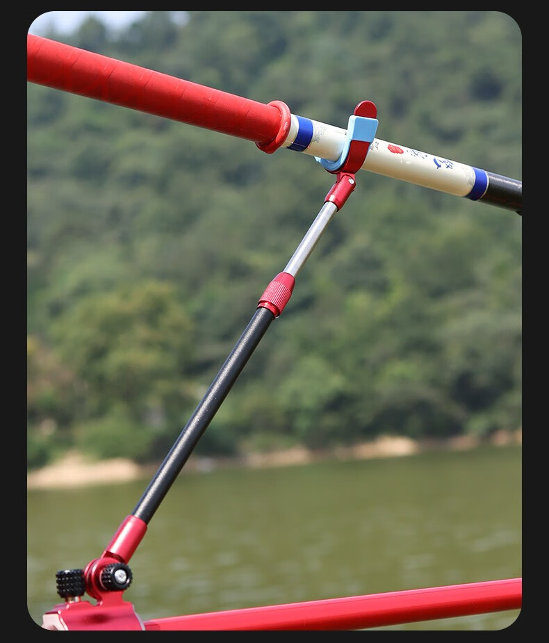 老韩鱼竿炮台后挂台钓架竿炮台鱼杆架竿后挂支配件大物杆羊角支架后挂