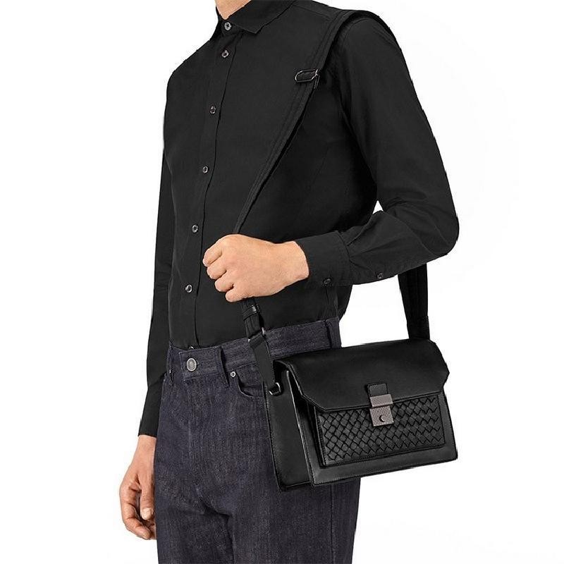 bottegaveneta宝缇嘉bv男包皮革编织单肩斜跨邮差包578004vmay15904