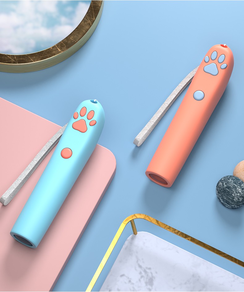 猫玩具逗猫棒激光逗猫神器充电激光笔猫咪用品小猫自嗨解闷 【珊瑚绿