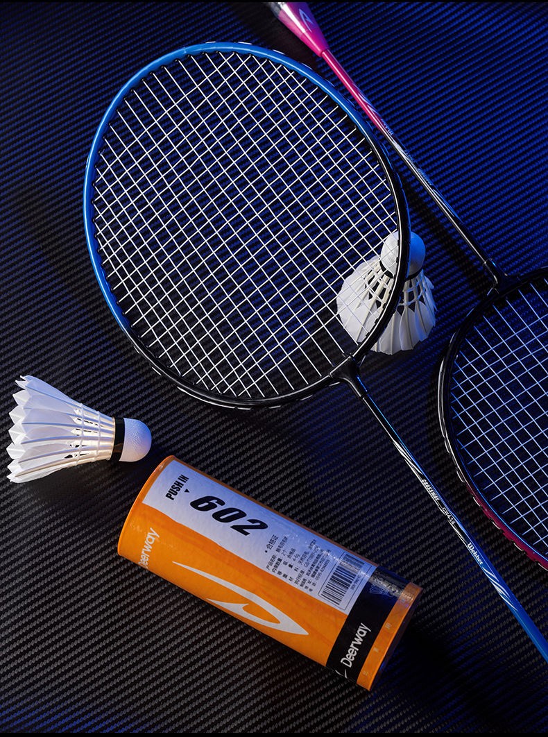 德尔惠羽毛球拍双拍分体一体成人学生耐打高弹力强力羽毛球拍 旗舰款