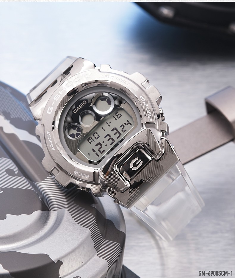 卡西欧casio金属风潮三眼小钢炮手表男gshock25周年限定手表gm6900b4