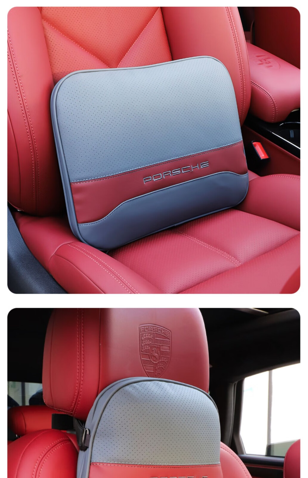 车行健轻奢汽车头枕腰靠适用保时捷帕拉梅拉卡宴macan高档头枕汽车