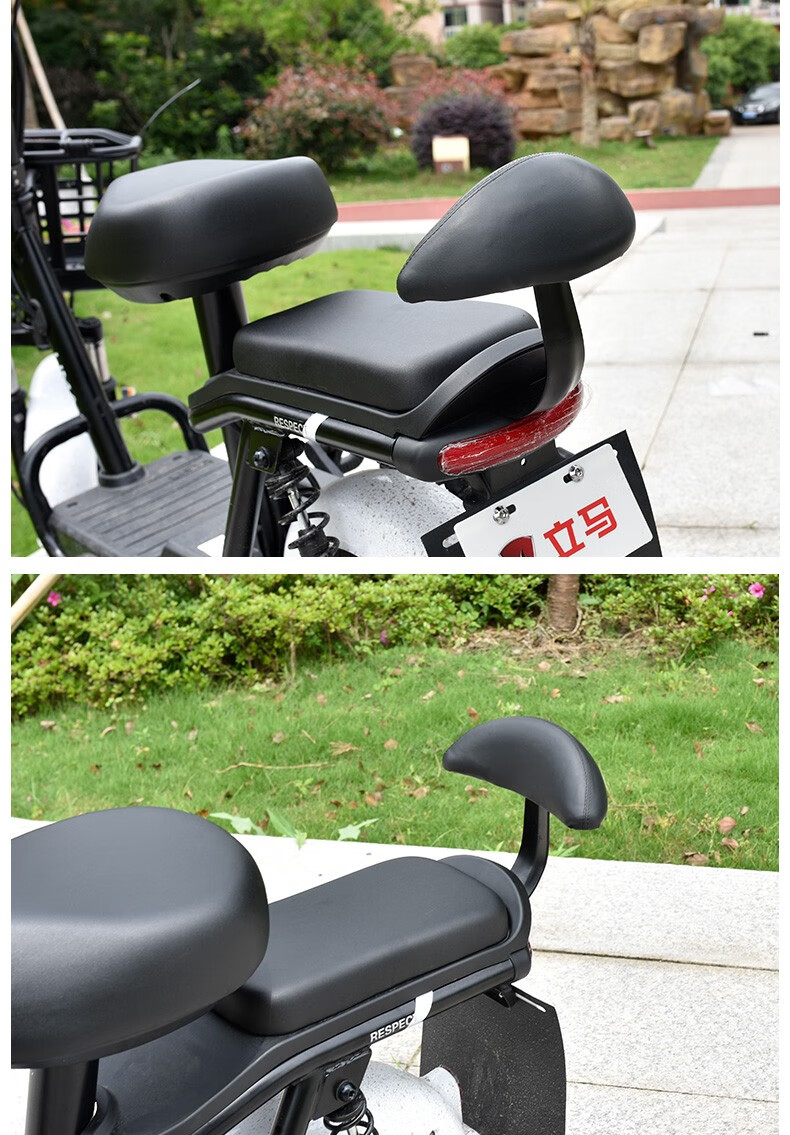 电动车后座靠背改装台铃雅迪爱玛电瓶自行车通用配件尾座坐垫椅背