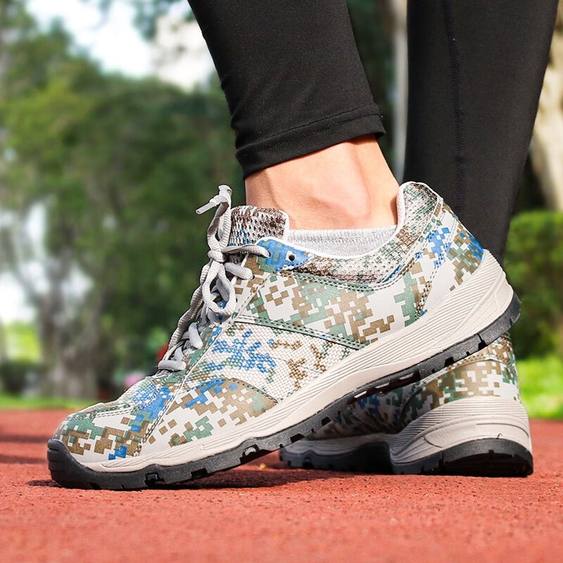 多威跑步鞋男跑鞋迷彩鞋07a07b多维作训鞋训练鞋运动鞋胶鞋体能鞋黑色