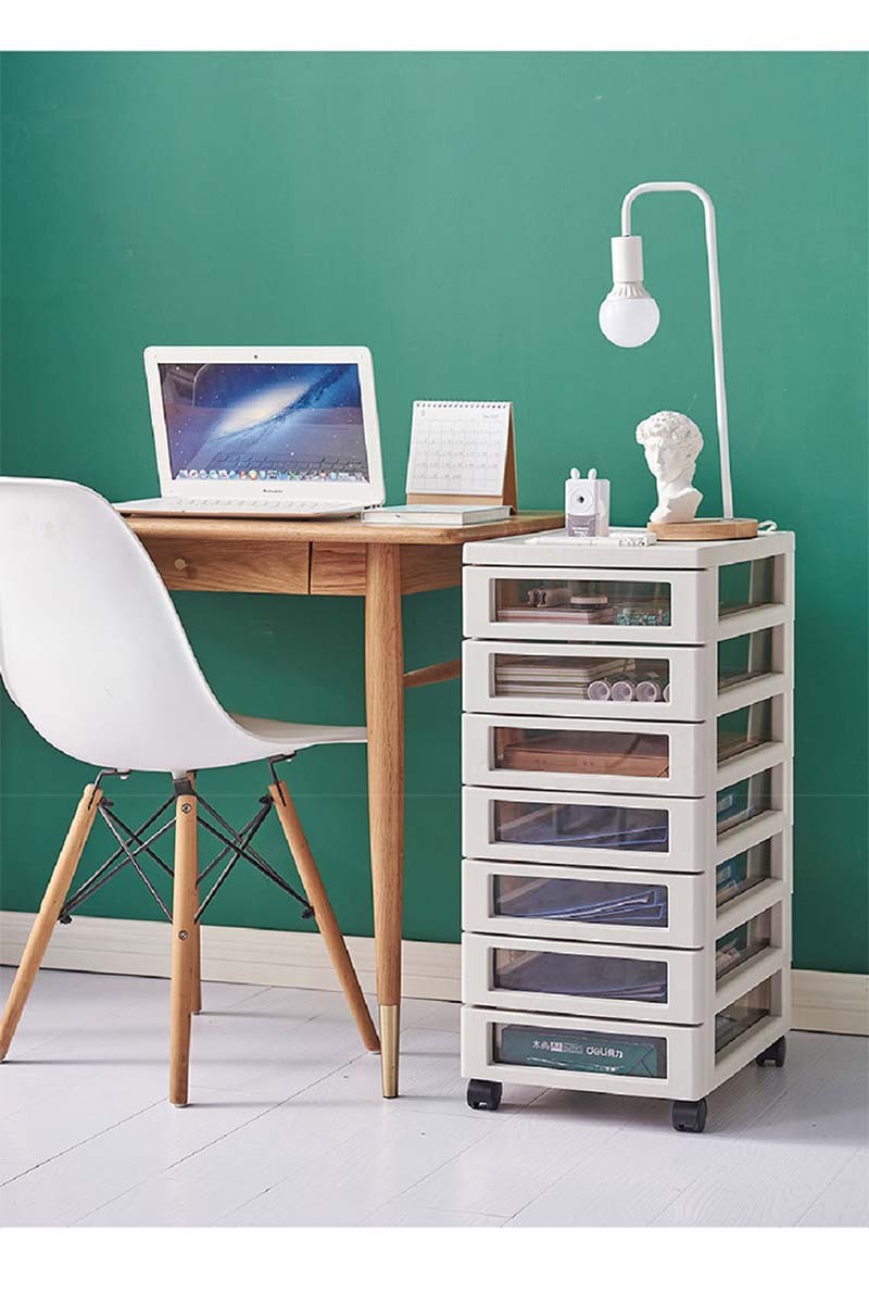 协同桌面文件柜抽屉式办公室a4文件抽屉柜多层桌下收纳文具柜2层无轮