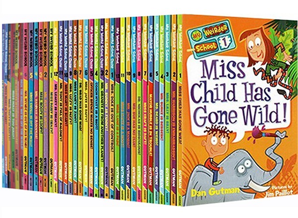 英文原版 my weird school 我的疯狂学校35册 儿童章节桥梁书 课外