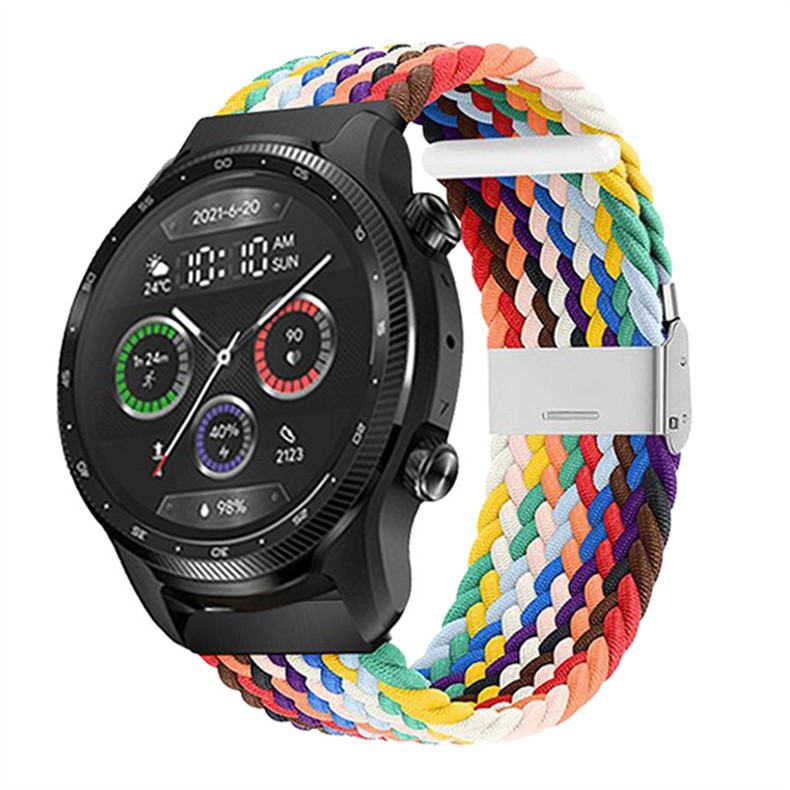 今舞ticwatch prox表带pro3手表带pro2021腕带弹力尼龙编织运动舒适