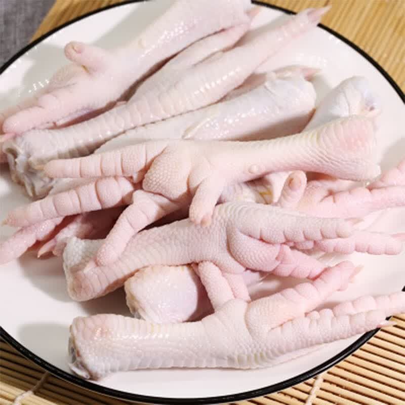 新鲜鸡爪 冷冻凤爪 鸡爪子 生鲜鸡肉 鸡脚 酱卤烧烤原料 2斤【图片