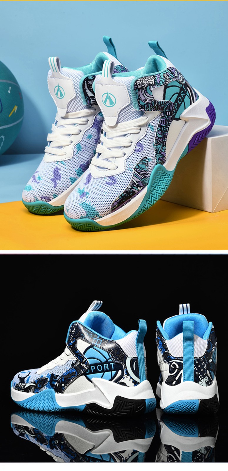 科比限量版儿童篮球鞋男童夏季透气耐磨小学生aj战靴毒液5气垫欧文7代