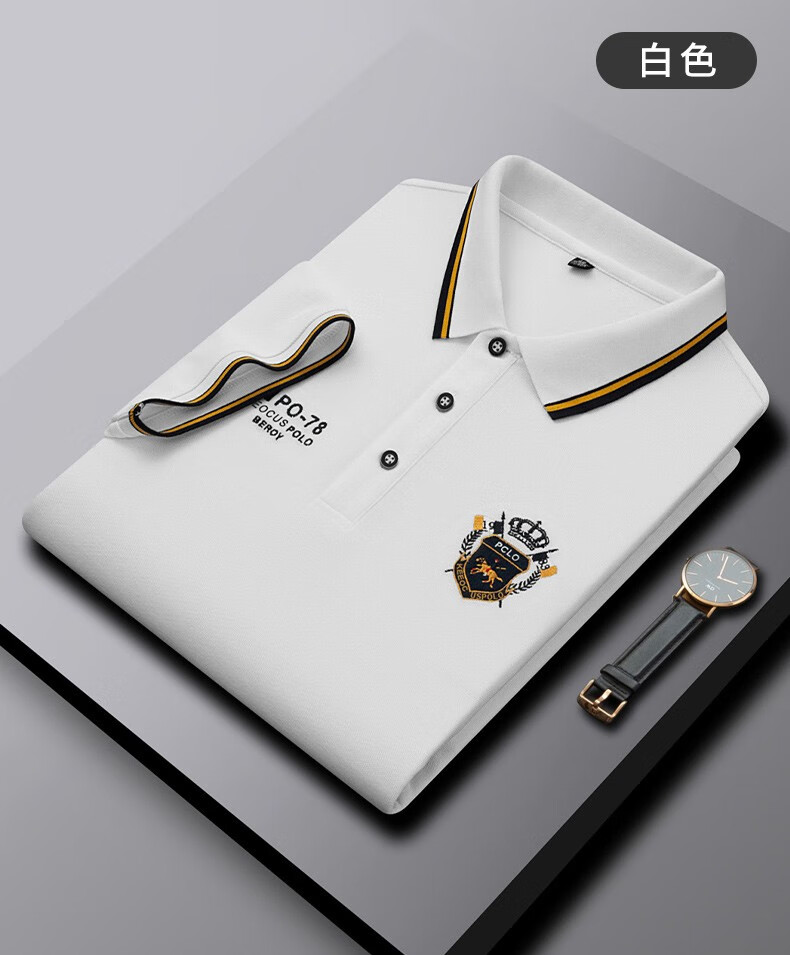 master polo短袖polo衫男士夏季商务休闲中青年保罗官方t恤上衣男