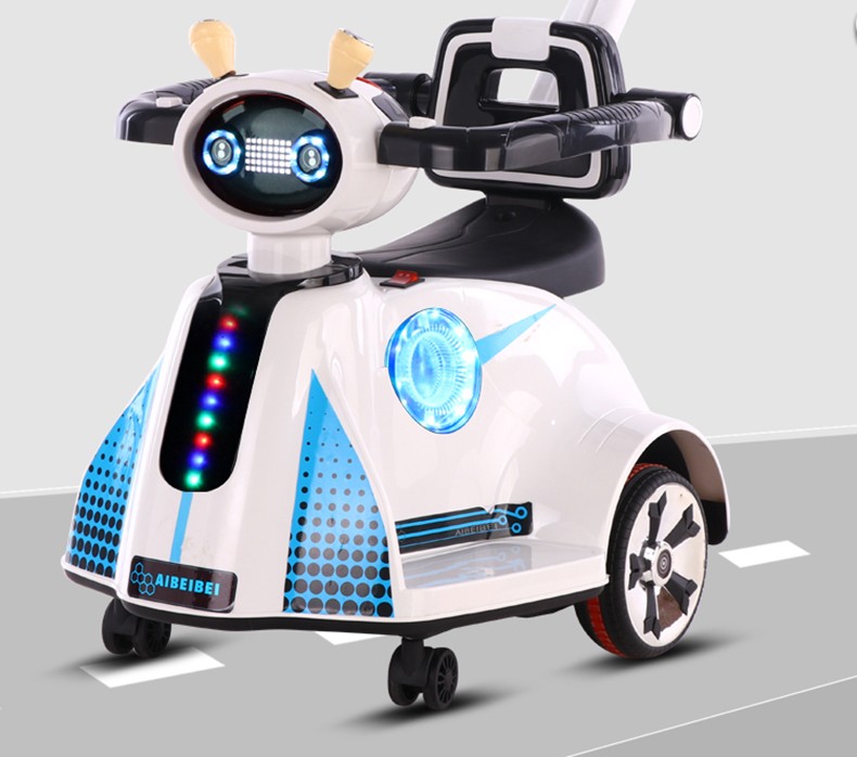 优美涵婴幼儿儿童电动车四轮遥控瓦力车摇摆童车男孩女孩玩具车手推车