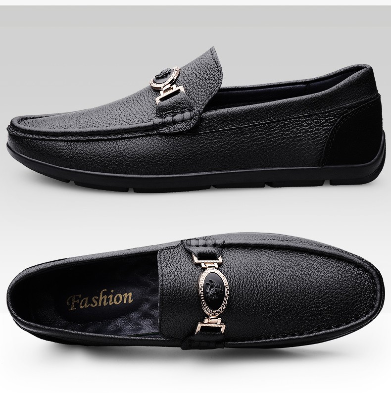 美国苹果apple男士皮鞋头层牛皮新款透气真皮商务正装男单鞋防滑牛筋