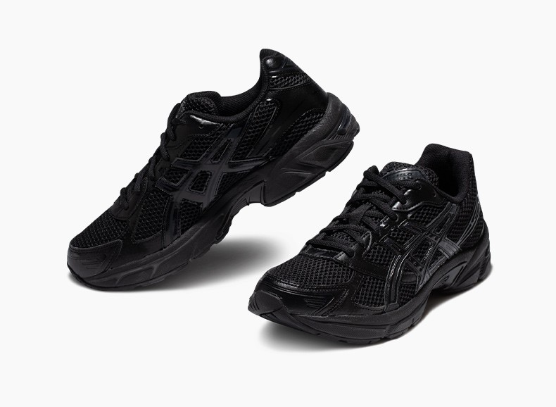 asics亚瑟士 男鞋透气百搭运动休闲鞋舒适复古运动鞋 gel-1130 黑色