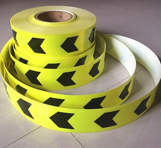 货车箭头反光条汽车反光贴反光导向标车库防撞警示贴纸地贴反光膜货车