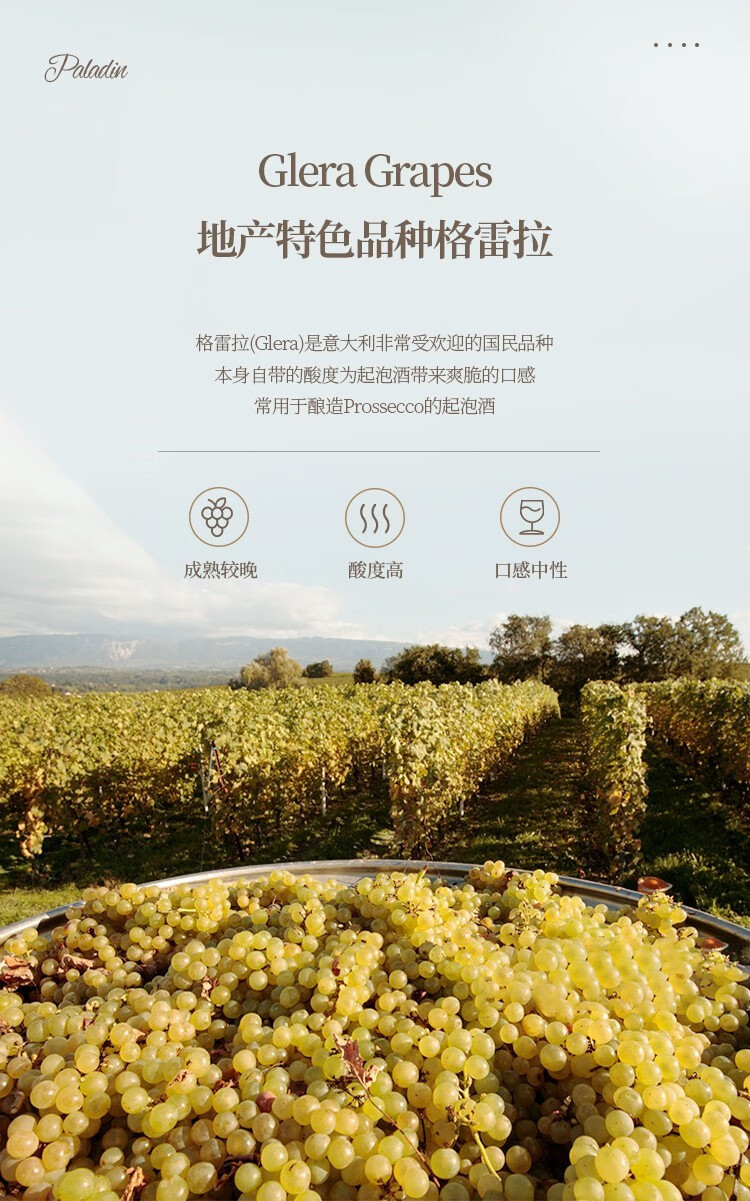 意大利佳沃醇美汇莫斯卡托甜白起泡酒干白葡萄酒750ml原瓶进口单支装