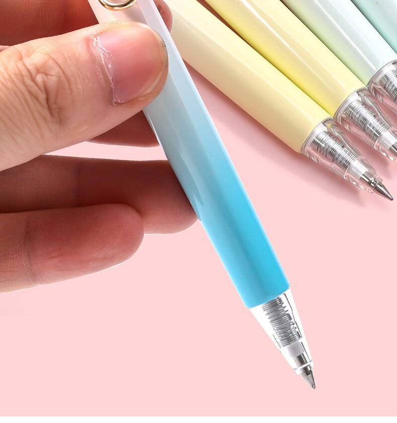 晨光 按动中性笔果泡冰茶优品按压笔三倍密度金属低重心重手感0.