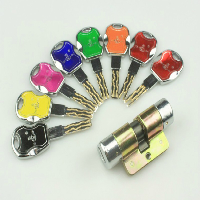 老式铸成飞云防盗门锁芯afs安防锁芯安防七彩锁芯超c级双面叶片锁芯