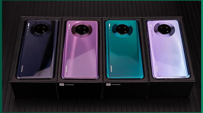 华为mate30 5g手机 麒麟990 全网通 亮黑色 8gb 128gb 官方标配【图片