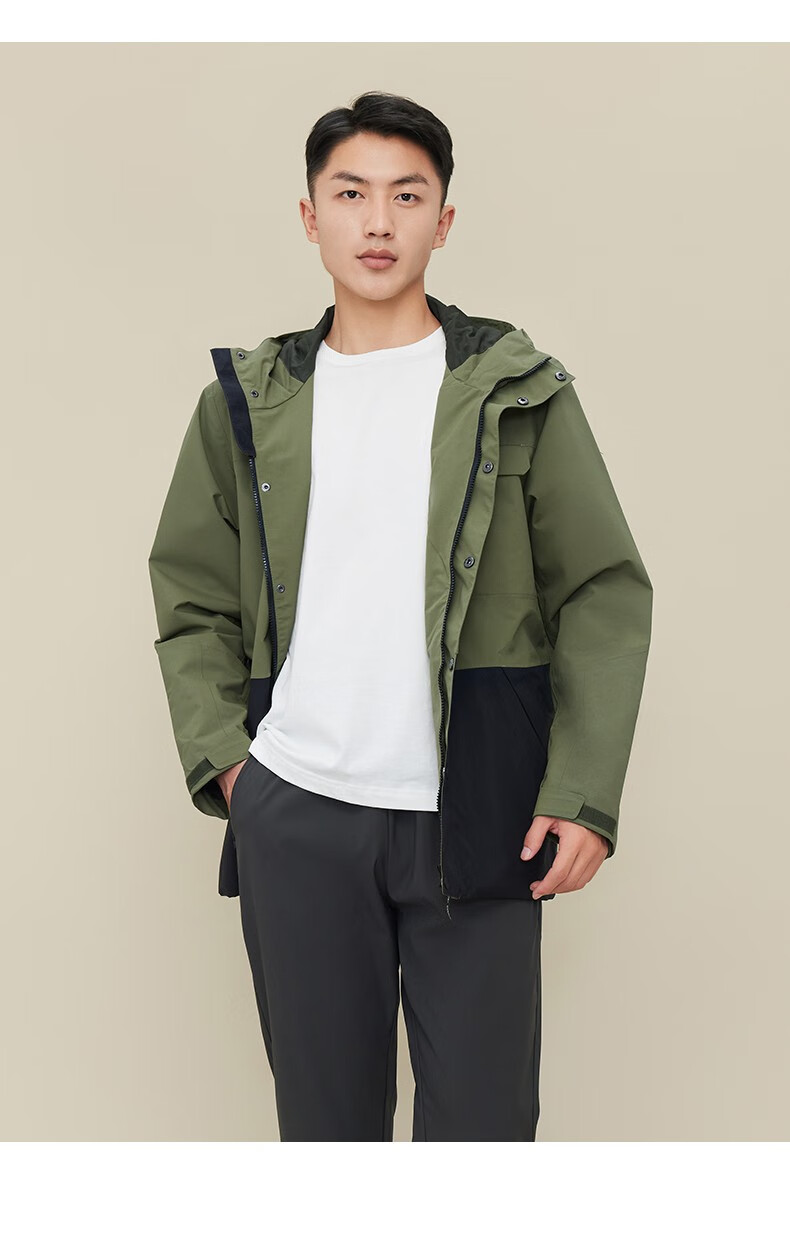 牧高笛(mobi garden urban)运动户外秋冬季男式功能外套男防风抗寒