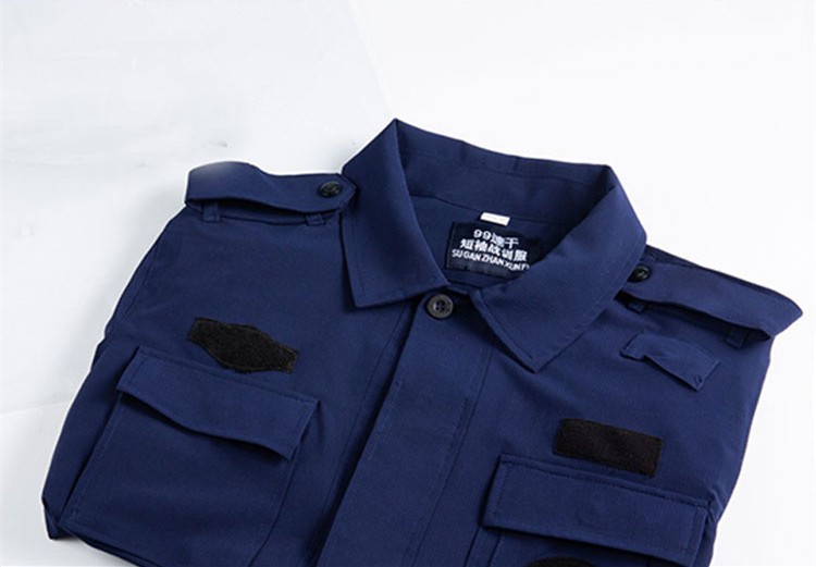 狂七新式99速干战训服警黑99战训速干衣夏季速干弹力面料执勤服保安服