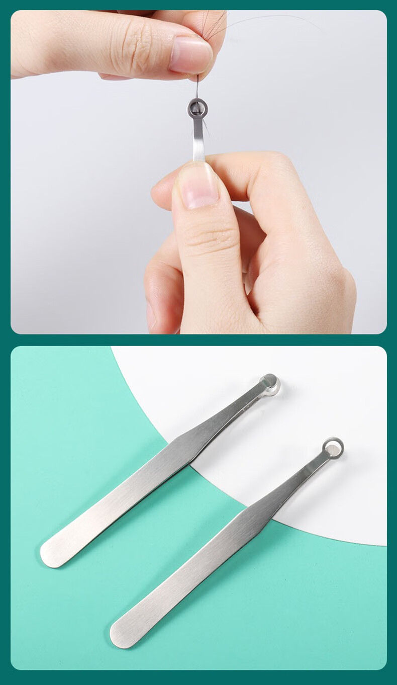 苏念鼻毛夹不锈钢鼻毛圆头剪按压式鼻毛剪胡子胡须修剪器眉剪眉夹美容