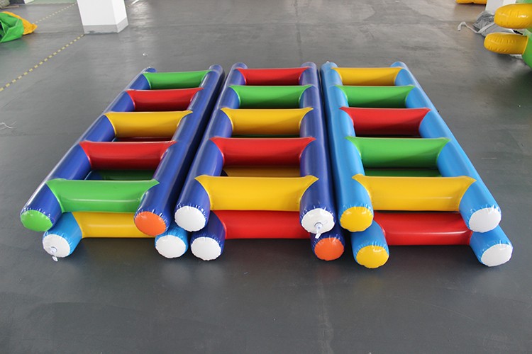 充气云梯趣味运动会道具拓展训练器材户外闪电纵队 康聚城 加厚三人款