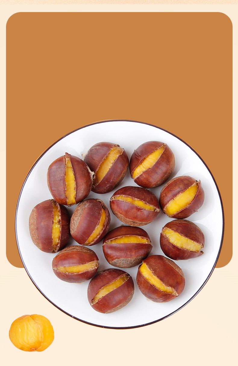 开口板栗80gx5包板栗仁熟即食新鲜甘栗仁坚果炒货休闲食品零食板栗仁