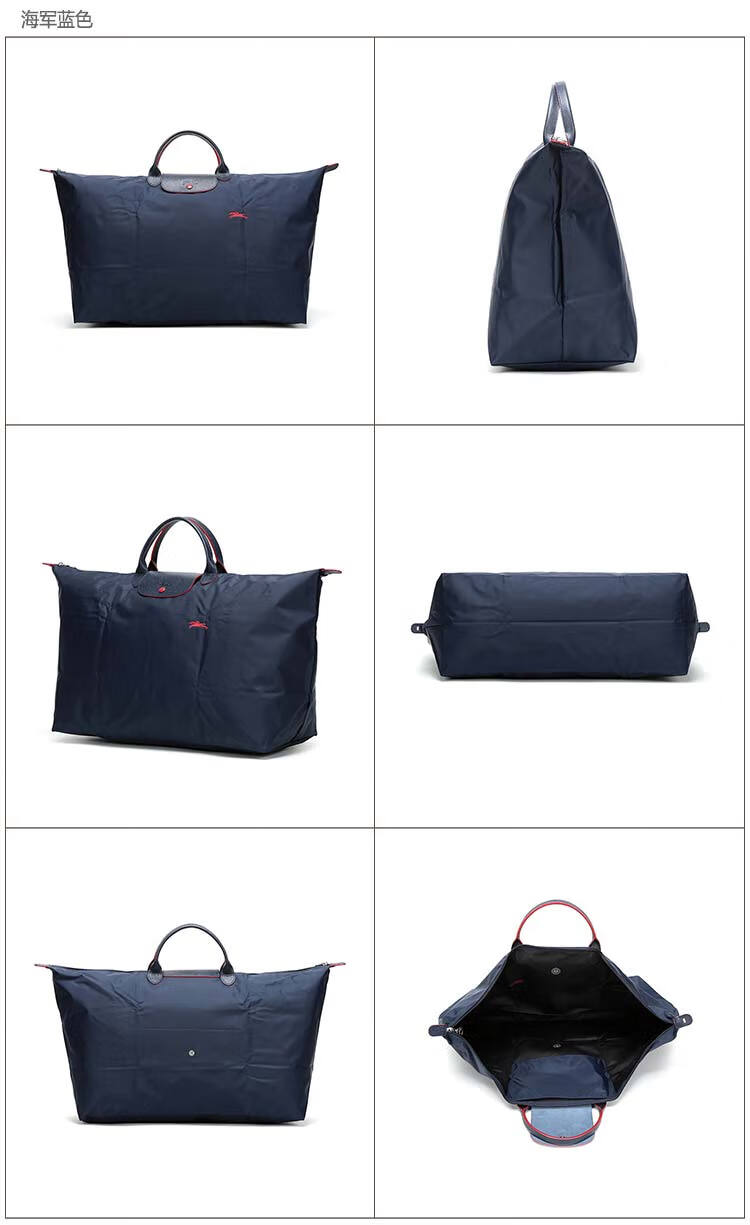 包邮longchamp珑骧中性特大号短柄可折叠手提包旅行袋1625619p21