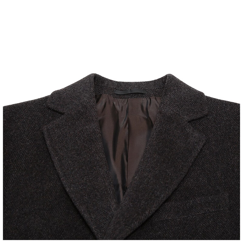 男装z zegna 杰尼亚 男士羊毛大衣外套 689713 4gczg0 棕灰色 48