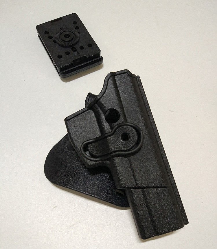 新款92g快拔套手枪式枪套腰部旋转战术双排弹夹套92改快枪套塑料晋范
