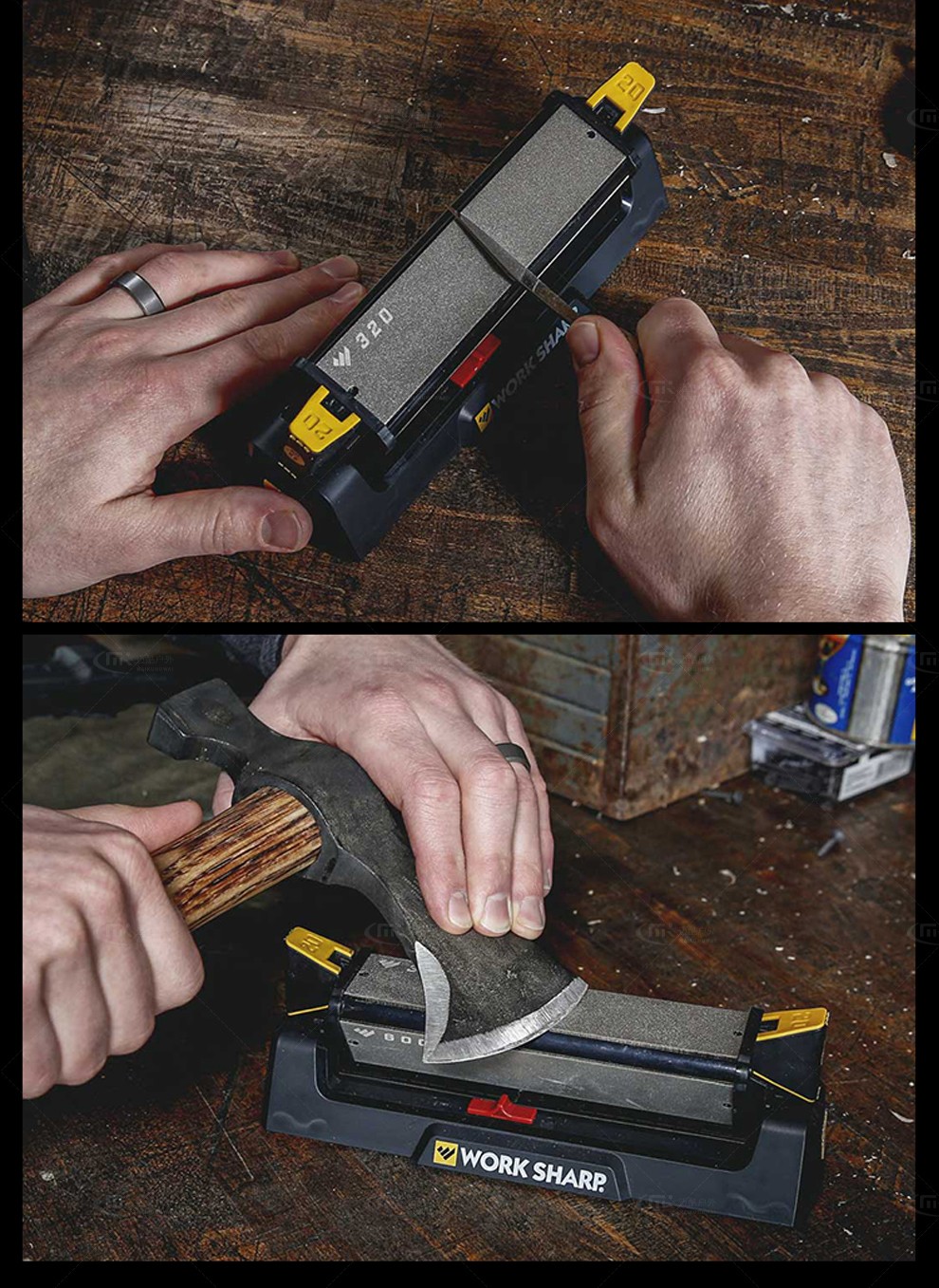 德国博克进口多功能户外多面磨刀器定角磨刀石刀剑厨房用刀斧子磨刀器