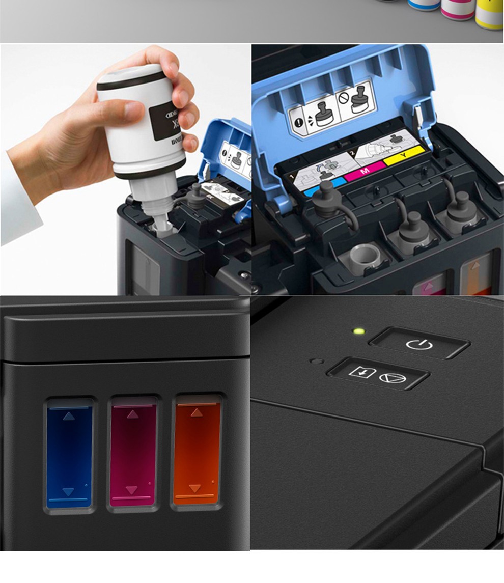 式高容量家庭作业文档a4打印机小型g1820高颜值官方标配单功能打印机