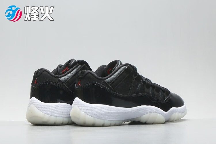 烽火体育 air jordan 11 low aj11大魔王 黑白低帮篮球鞋 av2187 001