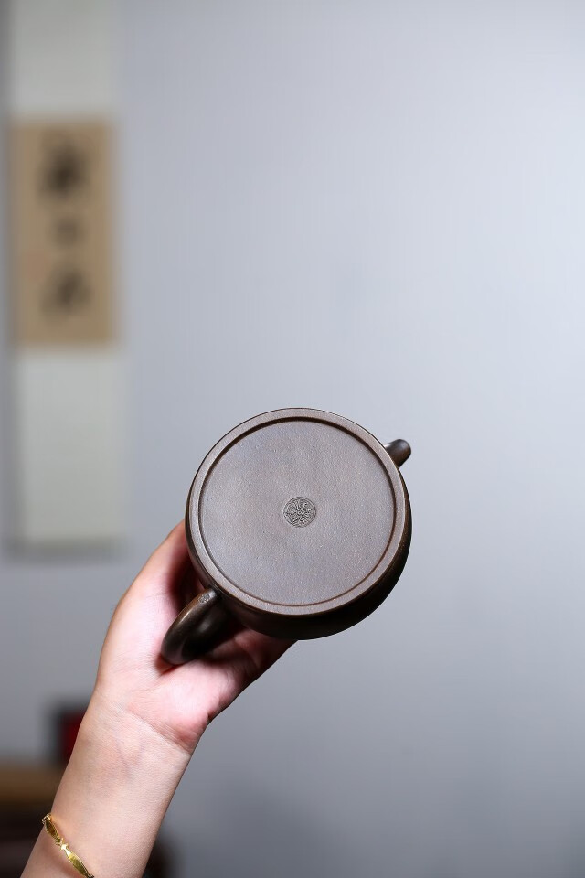 枫岚情 纯手工宜兴紫砂壶原矿古铜泥泡茶壶国工杨军保作品圆器茶壶镜