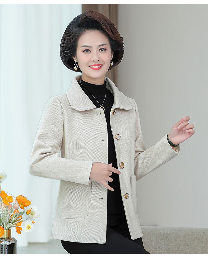 中老年女装外套春秋上衣妈妈装秋装新款4050岁衣服中年女士春秋外穿秋