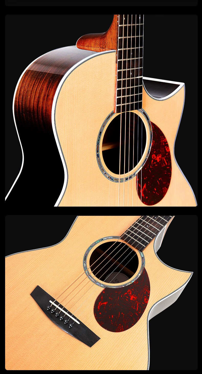 enya恩雅吉他q1m3641寸初学者男女生专用民谣面单板旅行木吉他egaq1