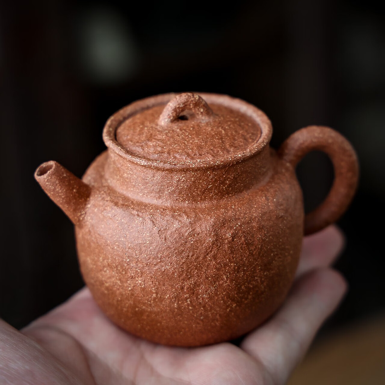 生泰号 侘寂风 陶壶泡茶壶 全纯手工 伟作手捏壶 紫砂壶古朴小品壶