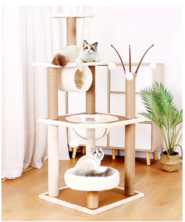 【升级加固加高】宠多乐 猫爬架大型豪华多层猫架子猫窝剑麻猫抓板