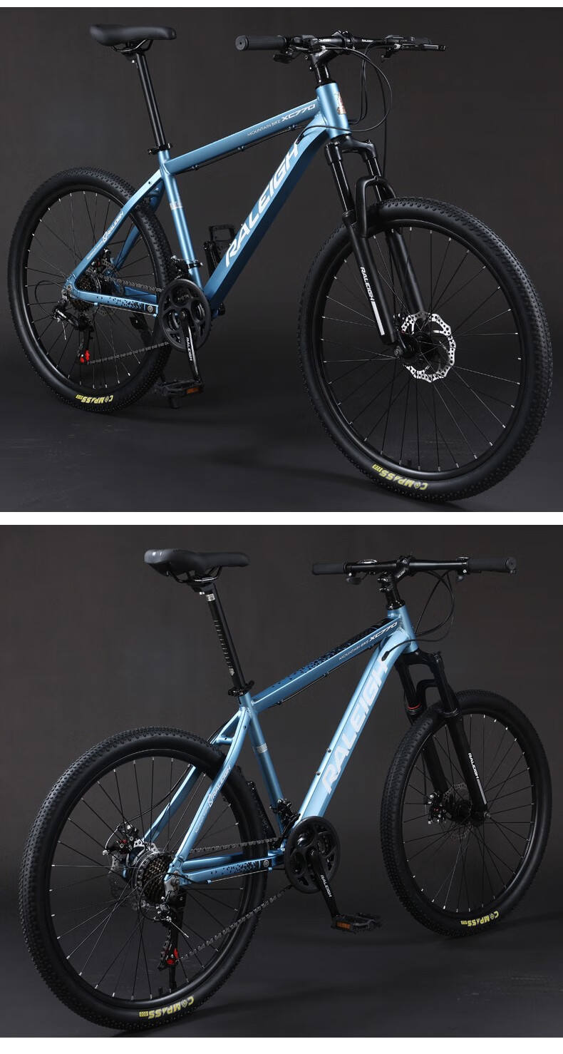 raleigh英国兰令山地车自行车铝合金车架双碟刹学生成年大人男女通用