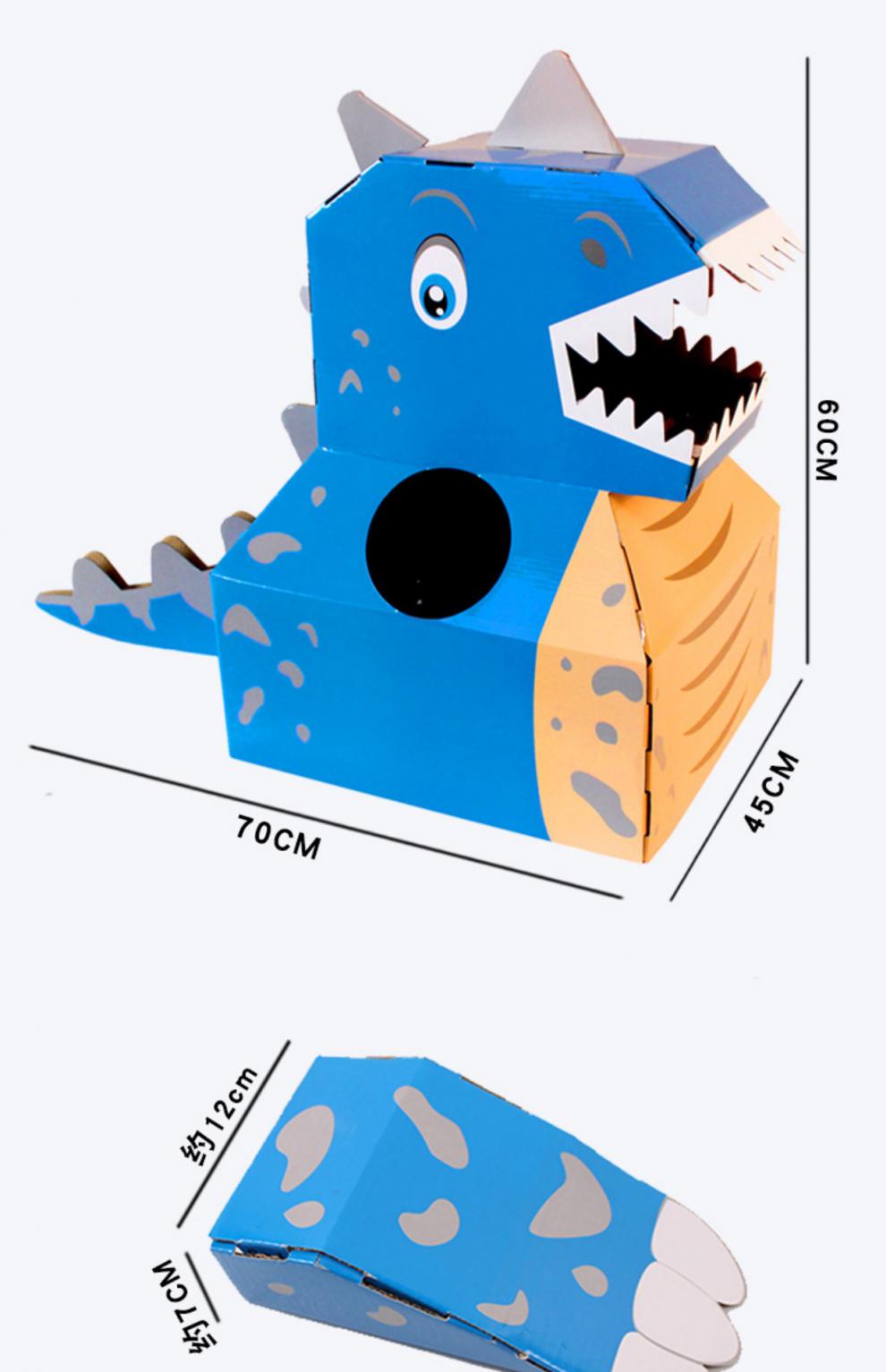 用纸箱做霸王龙图解图片