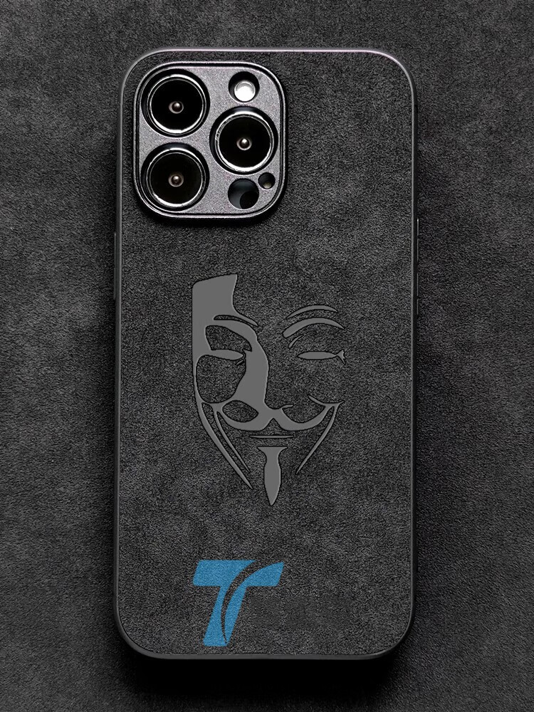 苹果14手机壳iphone14promax翻毛皮alcantara全包防摔苹果保护套 善恶