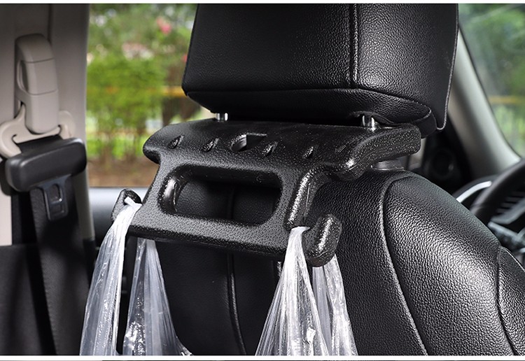 汽车车载超实用多功能车内座椅后背拉手挂钩安全扶手车用衣架黑色多